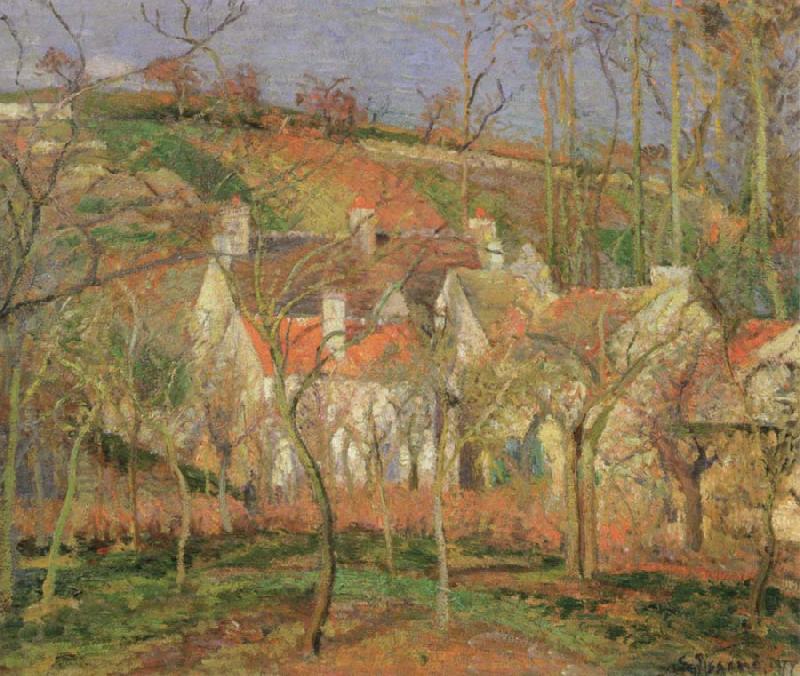 Camille Pissarro the red roofs Germany oil painting art